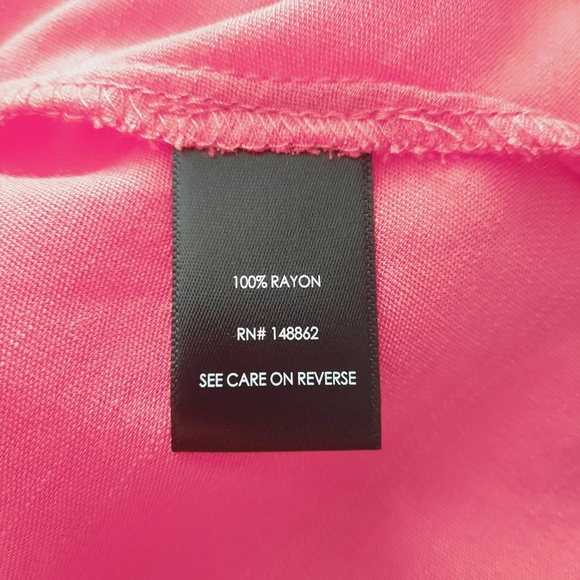 Torrid Midi Swiss Linen Surplice Dress in Honeysuckle size 2X - Picture 9 of 11